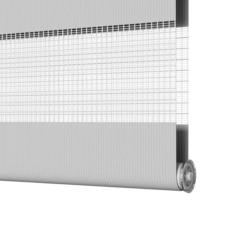 Casa si Gradina - Textile si covoare - Rulouri si jaluzele - Jaluzea tip zebra gri deschis latime tesatura 75,9 cm poliester, mărime 80x150 cm - Infinity.ro