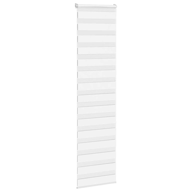 Casa si Gradina - Textile si covoare - Rulouri si jaluzele - Jaluzea tip zebra alb latime tesatura 60,9 cm poliester, mărime 65x200 cm - Infinity.ro