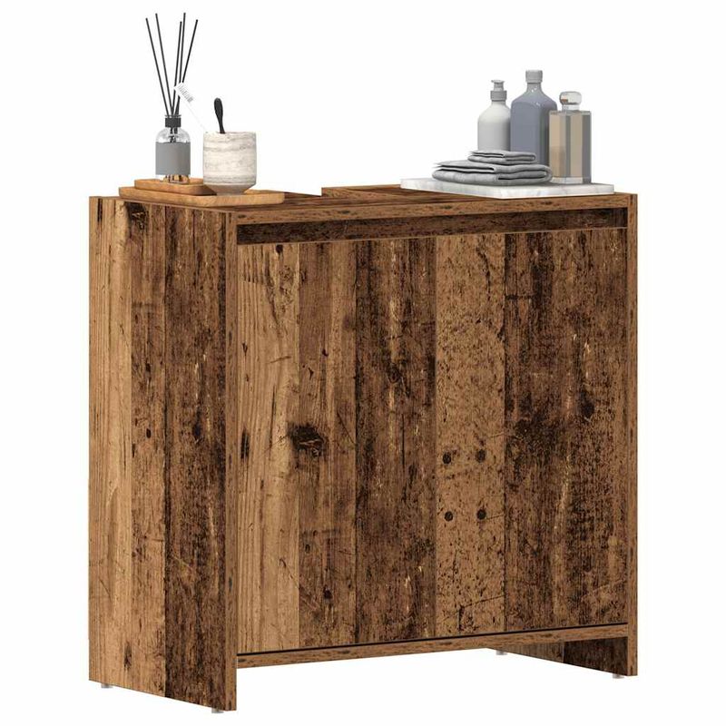 Casa si Gradina - Mobilier - Mobilier baie - Comode baie - Dulap pentru chiuveta baie lemn vechi 60x33x60cm lemn prelucrat - Infinity.ro