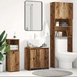 Casa si Gradina - Mobilier - Mobilier baie - Comode baie - Dulap pentru chiuveta baie lemn vechi 60x33x60cm lemn prelucrat - Infinity.ro