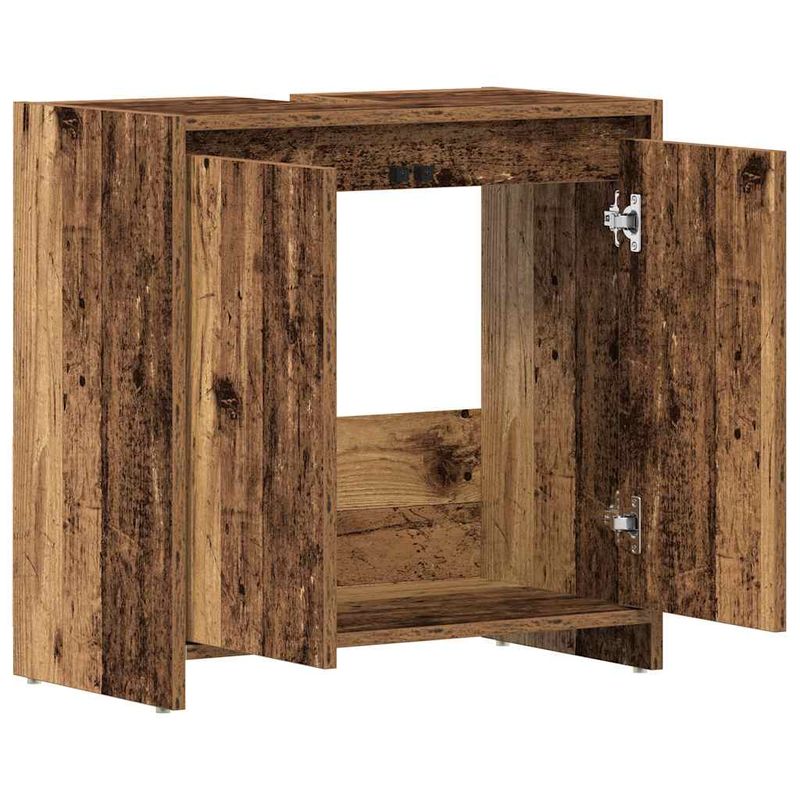 Casa si Gradina - Mobilier - Mobilier baie - Comode baie - Dulap pentru chiuveta baie lemn vechi 60x33x60cm lemn prelucrat - Infinity.ro