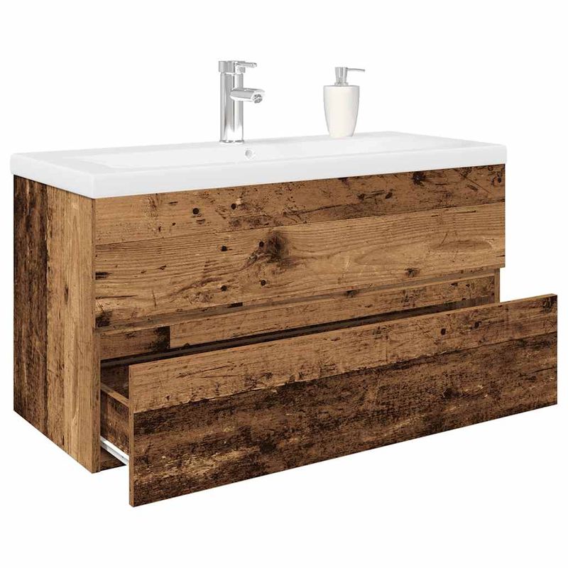 Casa si Gradina - Mobilier - Mobilier baie - Comode baie - Dulap pentru chiuveta cu chiuveta incorporata si robinet - Infinity.ro