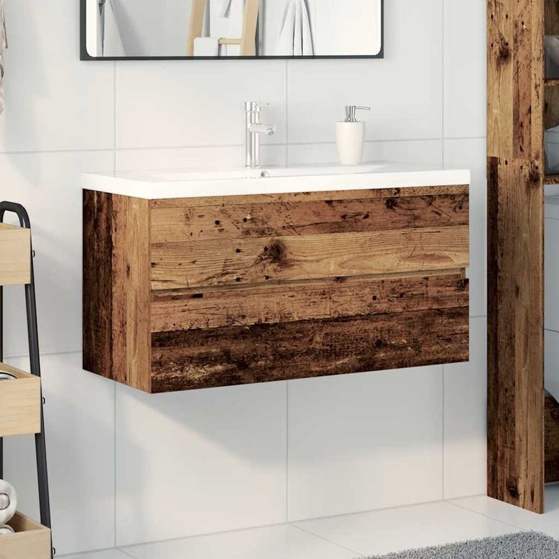 Casa si Gradina - Mobilier - Mobilier baie - Comode baie - Dulap pentru chiuveta cu chiuveta incorporata si robinet - Infinity.ro