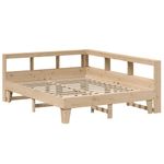 Casa si Gradina - Mobilier - Paturi si accesorii - Paturi - Pat cu biblioteca fara saltea, 150x200 cm, lemn masiv de pin - Infinity.ro