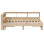 Casa si Gradina - Mobilier - Paturi si accesorii - Paturi - Pat cu biblioteca fara saltea, 150x200 cm, lemn masiv de pin - Infinity.ro