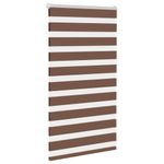 Casa si Gradina - Textile si covoare - Rulouri si jaluzele - Jaluzea tip zebra maro latime tesatura 70,9 cm poliester, mărime 75x100 cm - Infinity.ro