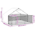 Petshop - Accesorii petshop - Culcusuri si custi - Custi interior si exterior - Canisa de exterior cu alergare 3x3x1,9 m otel galvanizat - Infinity.ro