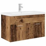 Casa si Gradina - Mobilier - Mobilier baie - Comode baie - Dulap pentru chiuveta cu chiuveta incorporata Lemn vechi - Infinity.ro