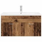 Casa si Gradina - Mobilier - Mobilier baie - Comode baie - Dulap pentru chiuveta cu chiuveta incorporata Lemn vechi - Infinity.ro