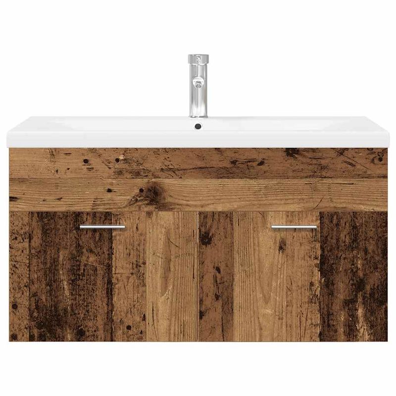 Casa si Gradina - Mobilier - Mobilier baie - Comode baie - Dulap pentru chiuveta cu chiuveta incorporata Lemn vechi - Infinity.ro
