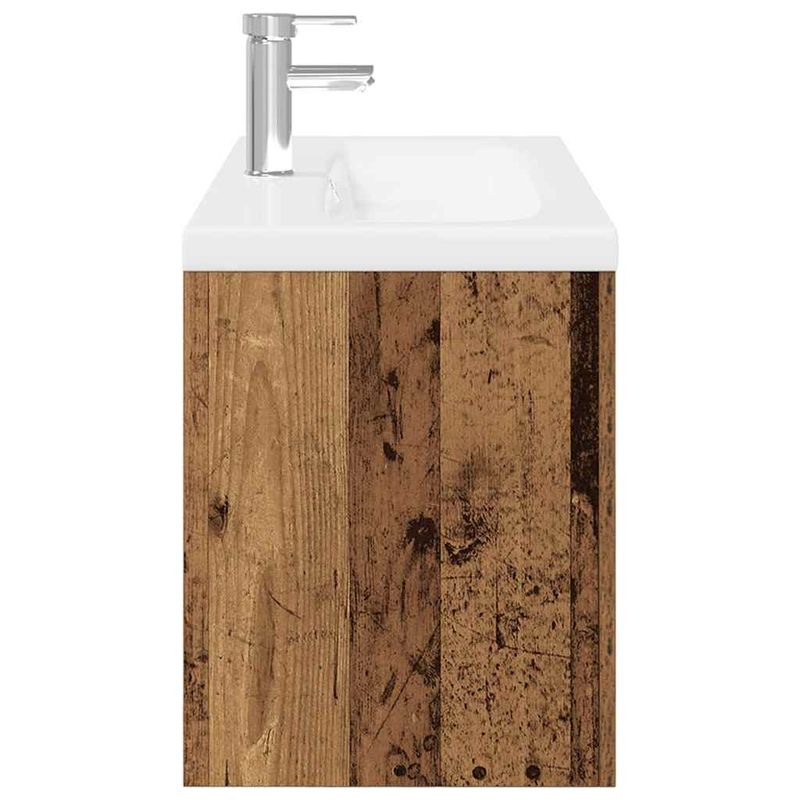Casa si Gradina - Mobilier - Mobilier baie - Comode baie - Dulap pentru chiuveta cu chiuveta incorporata Lemn vechi - Infinity.ro