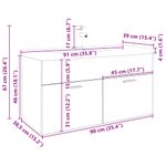 Casa si Gradina - Mobilier - Mobilier baie - Comode baie - Dulap pentru chiuveta cu chiuveta incorporata Lemn vechi - Infinity.ro