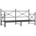 Casa si Gradina - Mobilier - Paturi si accesorii - Paturi - Pat de zi cu saia fara saltea Negru 90x200 cm Otel - Infinity.ro
