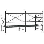 Casa si Gradina - Mobilier - Paturi si accesorii - Paturi - Pat de zi cu saia fara saltea Negru 90x200 cm Otel - Infinity.ro