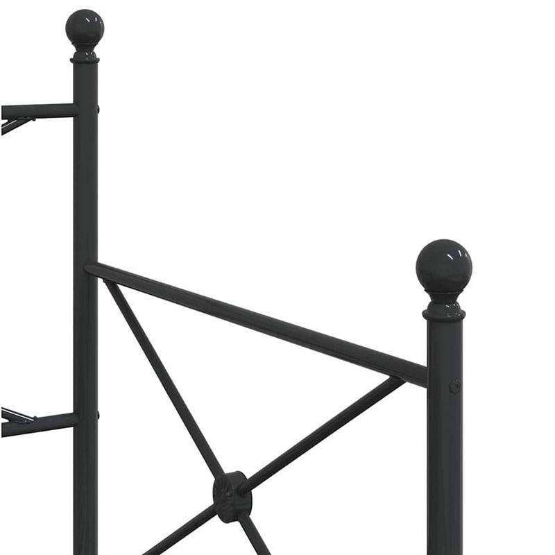 Casa si Gradina - Mobilier - Paturi si accesorii - Paturi - Pat de zi cu saia fara saltea Negru 90x200 cm Otel - Infinity.ro