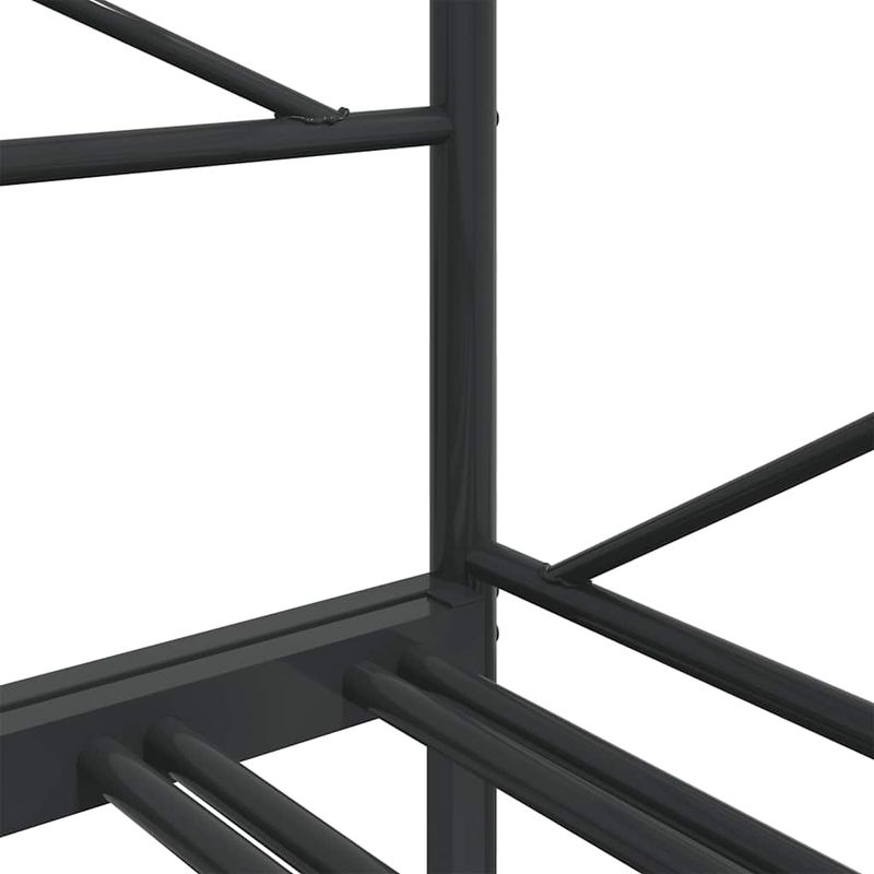 Casa si Gradina - Mobilier - Paturi si accesorii - Paturi - Pat de zi cu saia fara saltea Negru 90x200 cm Otel - Infinity.ro