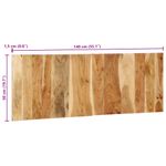 Casa si Gradina - Mobilier - Paturi si accesorii - Accesorii paturi - Tablie de pat 140 cm din lemn masiv de salcam, mărime 140x1.5x50 cm - Infinity.ro
