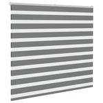 Casa si Gradina - Textile si covoare - Rulouri si jaluzele - Jaluzea tip zebra gri inchis latime tesatura 150,9 cm poliester, mărime 155x100 cm - Infinity.ro