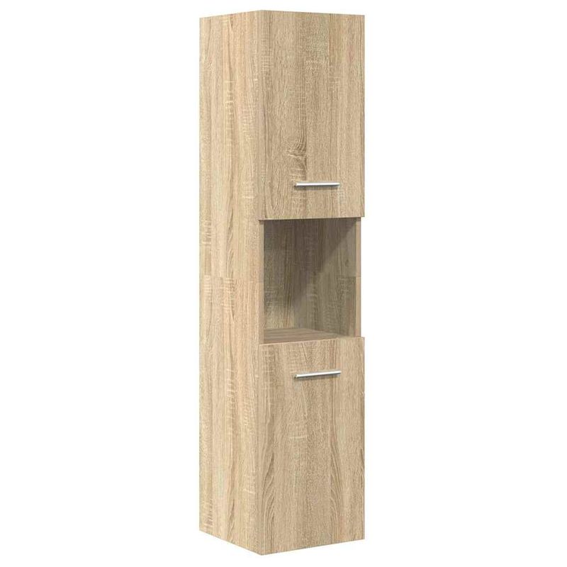 Casa si Gradina - Mobilier - Seturi de mobilier - Seturi baie - Set mobilier de baie, 5 piese, stejar sonoma, lemn prelucrat - Infinity.ro