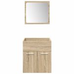 Casa si Gradina - Mobilier - Seturi de mobilier - Seturi baie - Set mobilier de baie, 5 piese, stejar sonoma, lemn prelucrat - Infinity.ro