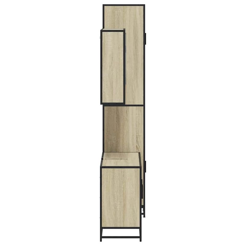Casa si Gradina - Mobilier - Seturi de mobilier - Seturi baie - Set mobilier de baie, 3 piese, stejar sonoma, lemn prelucrat - Infinity.ro