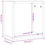 Casa si Gradina - Mobilier - Biblioteci si rafturi - Rafturi - Rafturi cuburi de perete 2 buc Stejar afumat 30x15x30 cm - Infinity.ro