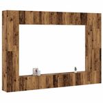 Casa si Gradina - Mobilier - Comode si corpuri - Comode - Dulapuri TV montate pe perete 4 buc Lemn vechi lemn prelucrat, lăţime 100 cm - Infinity.ro