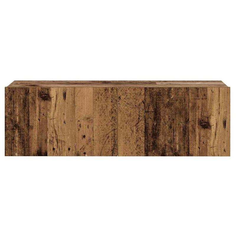 Casa si Gradina - Mobilier - Comode si corpuri - Comode - Dulapuri TV montate pe perete 4 buc Lemn vechi lemn prelucrat, lăţime 100 cm - Infinity.ro