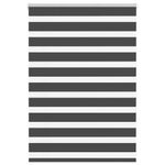 Casa si Gradina - Textile si covoare - Rulouri si jaluzele - Jaluzea tip zebra neagra latime tesatura 110,9 cm poliester, mărime 115x100 cm - Infinity.ro