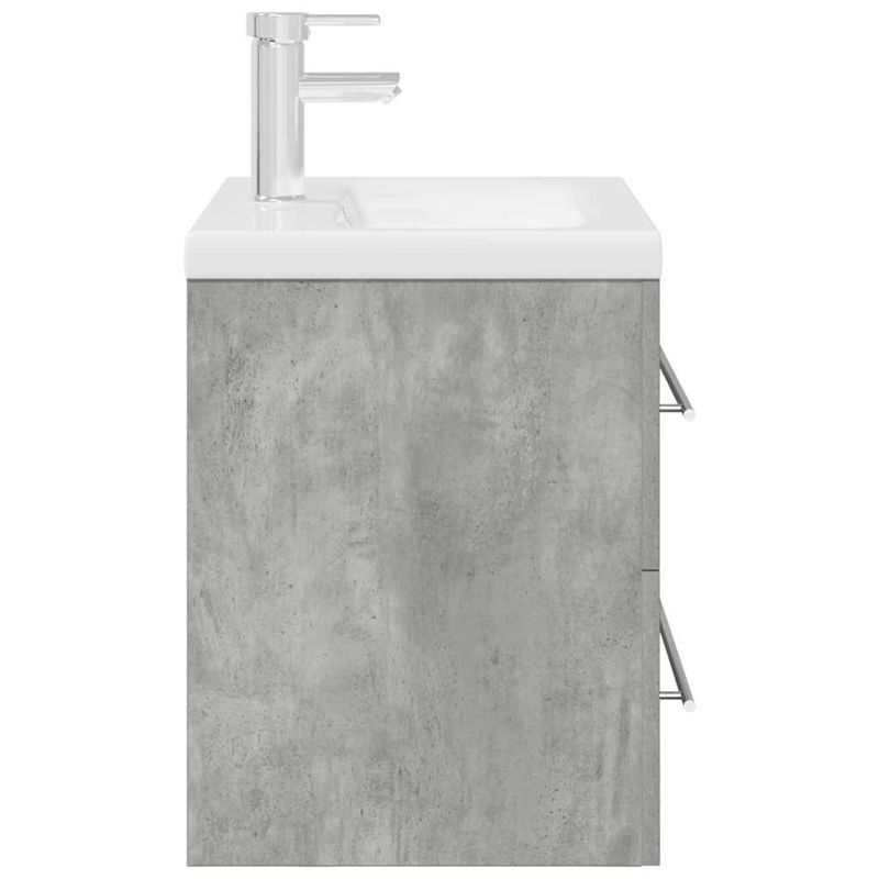 Casa si Gradina - Mobilier - Seturi de mobilier - Seturi baie - Set mobilier de baie, 2 piese, gri beton, lemn compozit - Infinity.ro