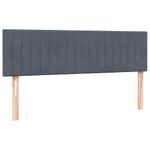 Casa si Gradina - Mobilier - Paturi si accesorii - Paturi - Pat box spring cu saltea, gri inchis, 140x220 cm, catifea - Infinity.ro
