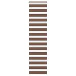 Casa si Gradina - Textile si covoare - Rulouri si jaluzele - Jaluzea tip zebra maro latime tesatura 55,9 cm poliester, mărime 60x230 cm - Infinity.ro