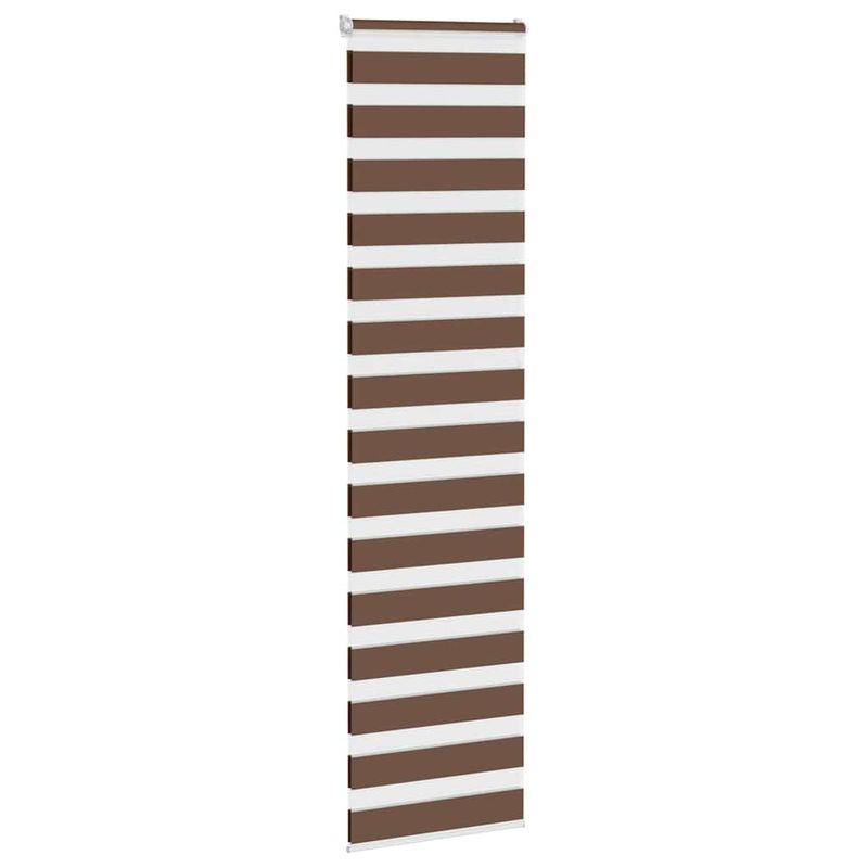 Casa si Gradina - Textile si covoare - Rulouri si jaluzele - Jaluzea tip zebra maro latime tesatura 55,9 cm poliester, mărime 60x230 cm - Infinity.ro