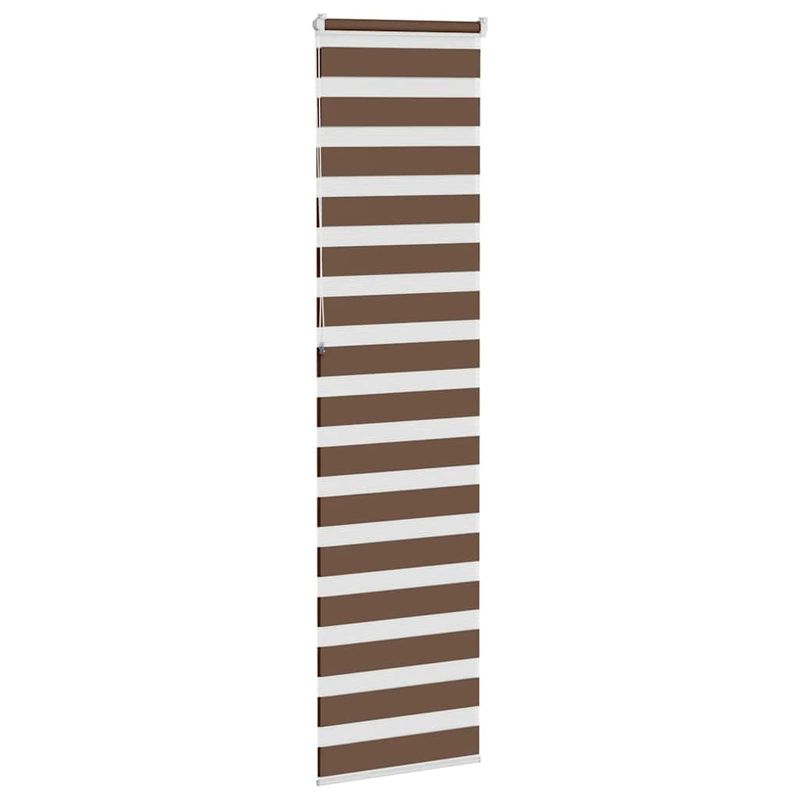 Casa si Gradina - Textile si covoare - Rulouri si jaluzele - Jaluzea tip zebra maro latime tesatura 55,9 cm poliester, mărime 60x230 cm - Infinity.ro