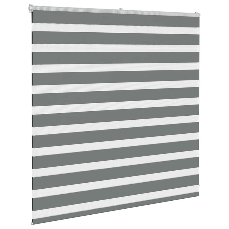 Casa si Gradina - Textile si covoare - Rulouri si jaluzele - Jaluzea tip zebra gri inchis latime tesatura 140,9 cm poliester, mărime 145x100 cm - Infinity.ro