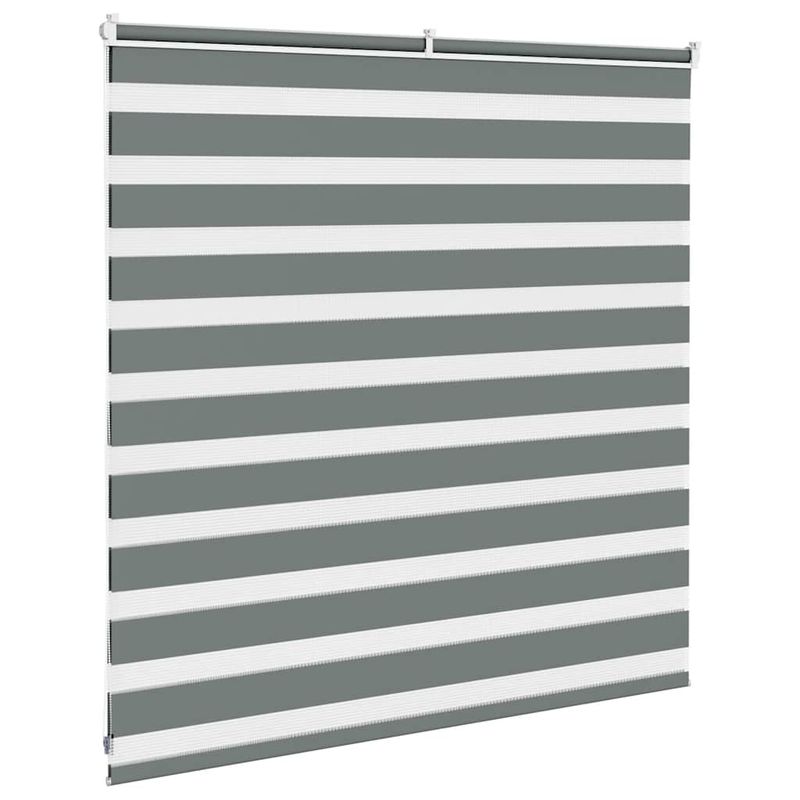 Casa si Gradina - Textile si covoare - Rulouri si jaluzele - Jaluzea tip zebra gri inchis latime tesatura 140,9 cm poliester, mărime 145x100 cm - Infinity.ro