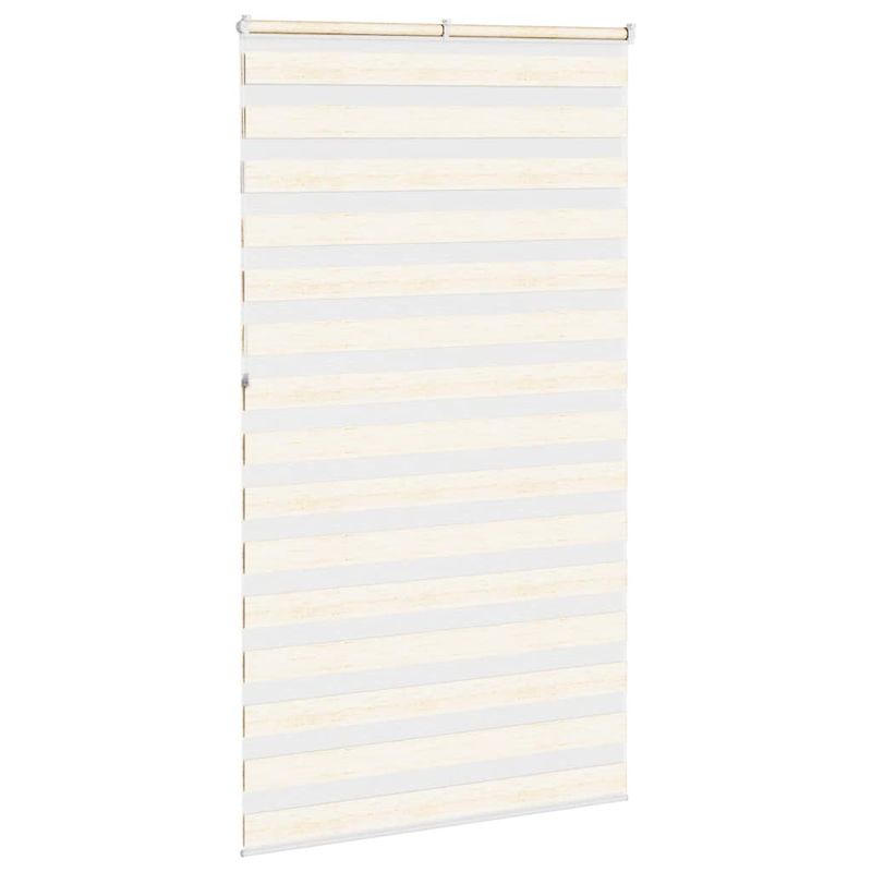 Casa si Gradina - Textile si covoare - Rulouri si jaluzele - Jaluzea tip zebra 125x230 cm latime tesatura 120,9 cm poliester, bej marmorat - Infinity.ro