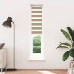 Casa si Gradina - Textile si covoare - Rulouri si jaluzele - Jaluzea tip zebra 50x200 cm latime tesatura 45,9 cm poliester, sand brown - Infinity.ro