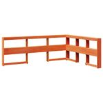 Casa si Gradina - Mobilier - Paturi si accesorii - Paturi - Pat cu biblioteca fara saltea maro 150x200 cm lemn masiv de pin - Infinity.ro