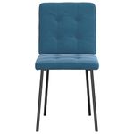 Casa si Gradina - Mobilier - Scaune si fotolii - Scaune - Scaune de bucatarie, 4 buc., albastru, catifea - Infinity.ro
