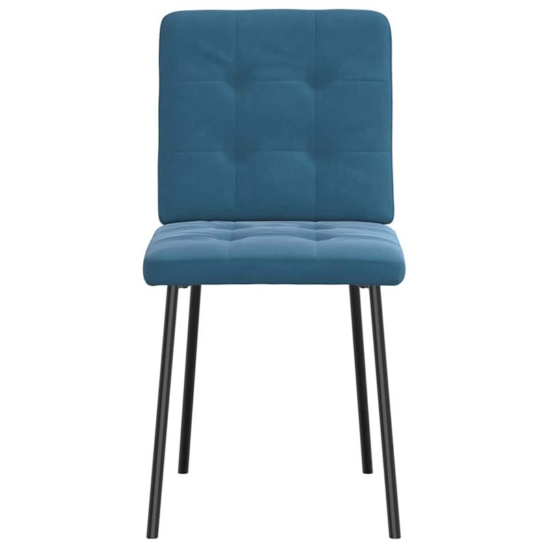 Casa si Gradina - Mobilier - Scaune si fotolii - Scaune - Scaune de bucatarie, 4 buc., albastru, catifea - Infinity.ro