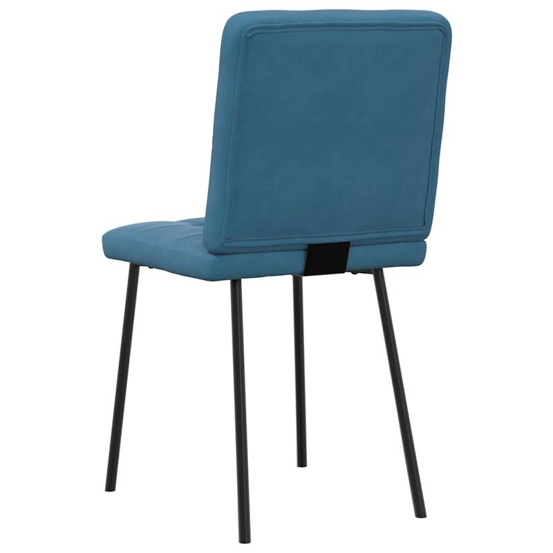 Casa si Gradina - Mobilier - Scaune si fotolii - Scaune - Scaune de bucatarie, 4 buc., albastru, catifea - Infinity.ro