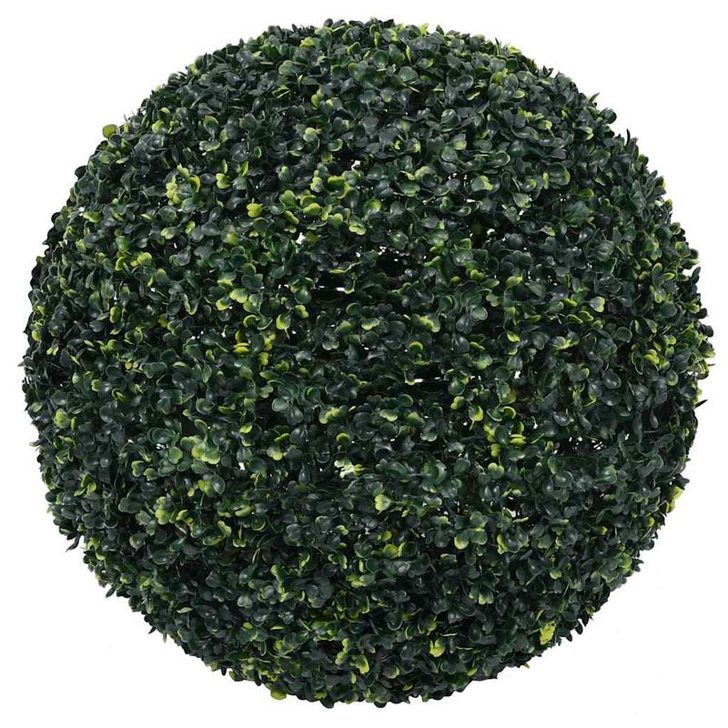 Casa si Gradina - Decoratiuni - Obiecte decorative - Plante artificiale - Mingi artificiale din lemn de cimis cu lumini LED 2 buc Verde - Infinity.ro