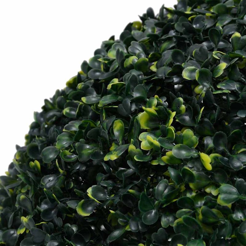 Casa si Gradina - Decoratiuni - Obiecte decorative - Plante artificiale - Mingi artificiale din lemn de cimis cu lumini LED 2 buc Verde - Infinity.ro
