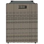 Casa si Gradina - Gradina si terasa - Mobilier exterior - Bancute de gradina - Banca de depozitare in aer liber cu perna gri 100 cm polirattan, gri și gri închis - Infinity.ro