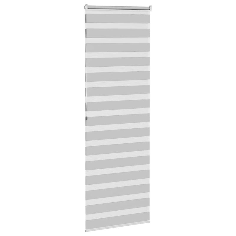 Casa si Gradina - Textile si covoare - Rulouri si jaluzele - Jaluzea tip zebra gri deschis latime tesatura 80,9 cm poliester, mărime 85x200 cm - Infinity.ro