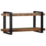 Casa si Gradina - Mobilier - Biblioteci si rafturi - Rafturi - Raft de perete din lemn masiv multicolor recuperat, mărime 90x33x45 cm - Infinity.ro