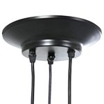 Casa si Gradina - Corpuri si surse de iluminat - Lustre si pendule - Lampa suspendata cu 3 suporturi E27 metal negru - Infinity.ro