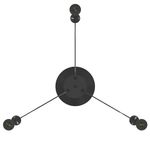 Casa si Gradina - Corpuri si surse de iluminat - Lustre si pendule - Lampa suspendata cu 3 suporturi E27 metal negru - Infinity.ro