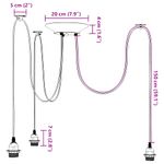 Casa si Gradina - Corpuri si surse de iluminat - Lustre si pendule - Lampa suspendata cu 3 suporturi E27 metal negru - Infinity.ro